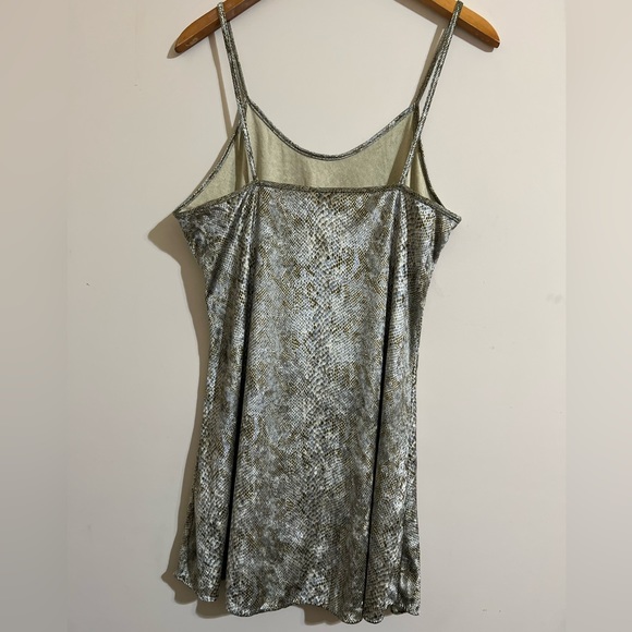 Velour Python Print Slip Dress - Picture 3 of 5